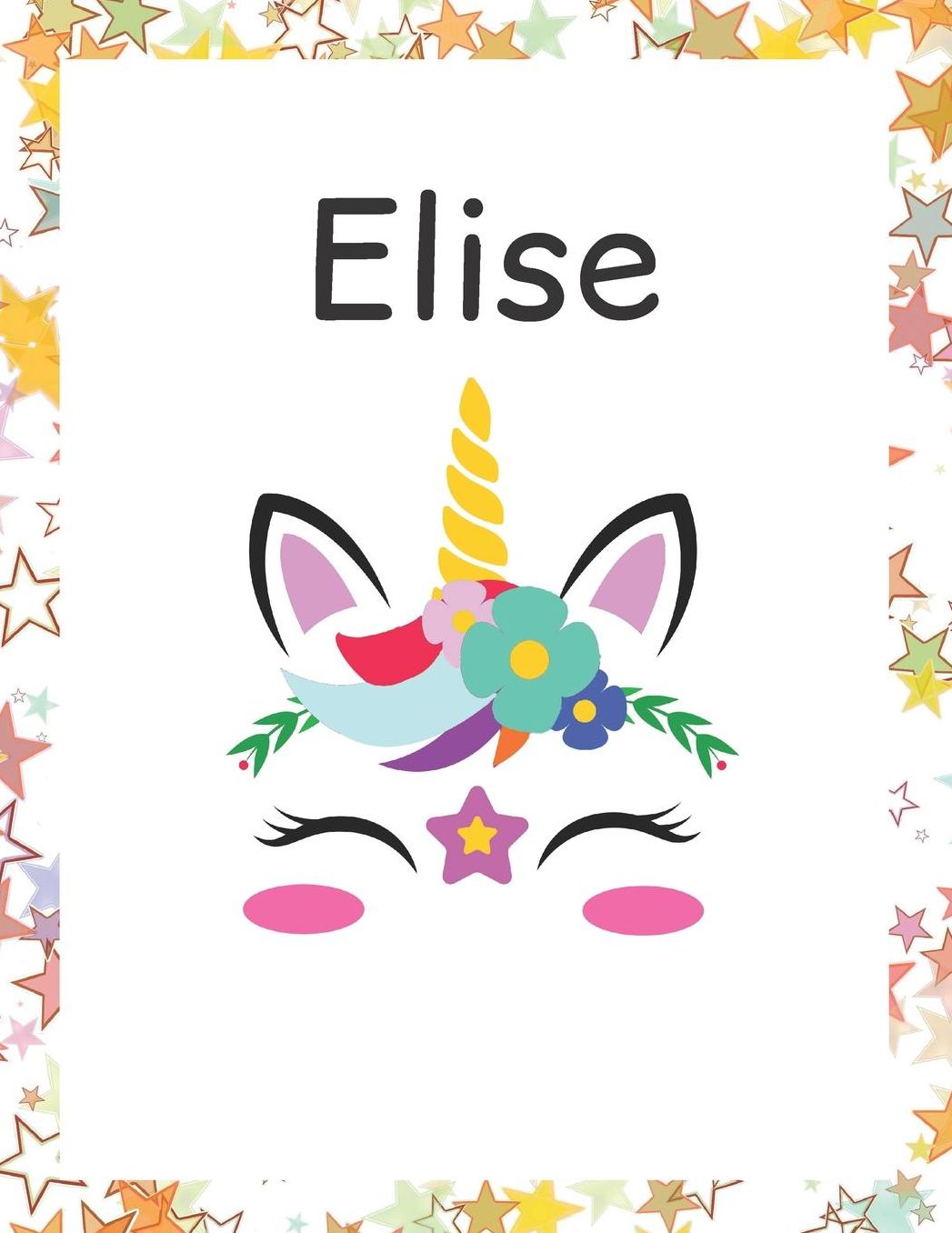 Elise: Customized Lined Notebook for Girls
