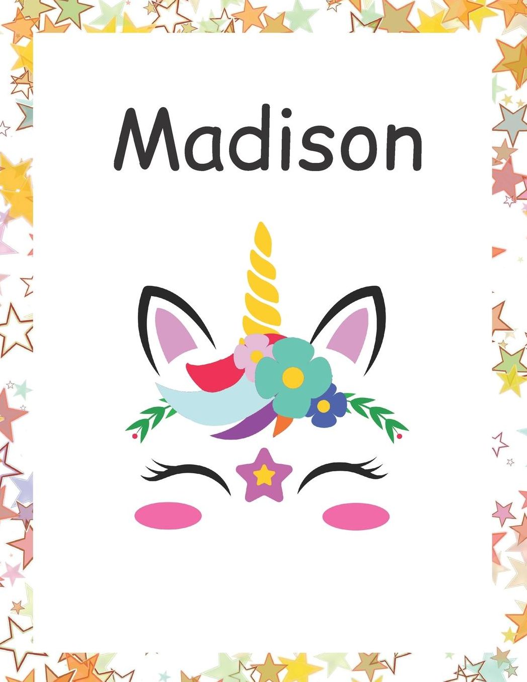 Madison: Customized Lined Notebook for Girls