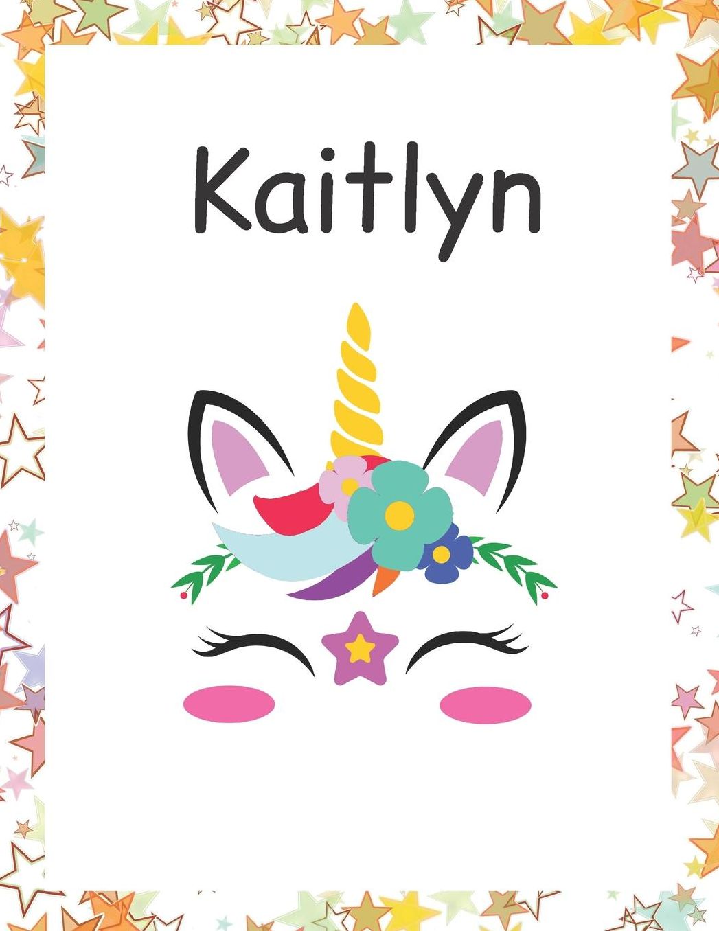 Kaitlyn: Customized Lined Notebook for Girls