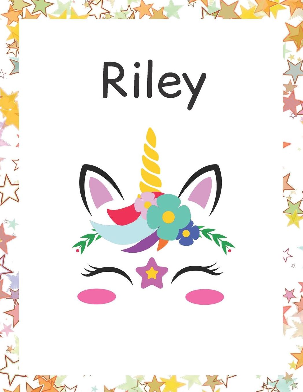 Riley: Customized Lined Notebook for Girls