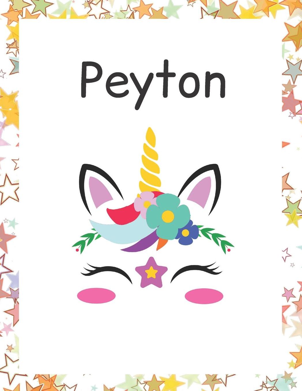 Peyton: Customized Lined Notebook for Girls