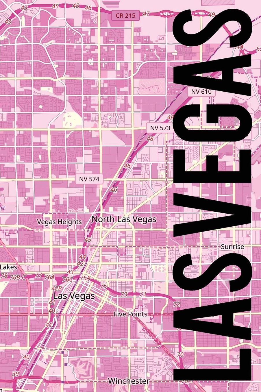 Las Vegas: 6x9 blank lined journal