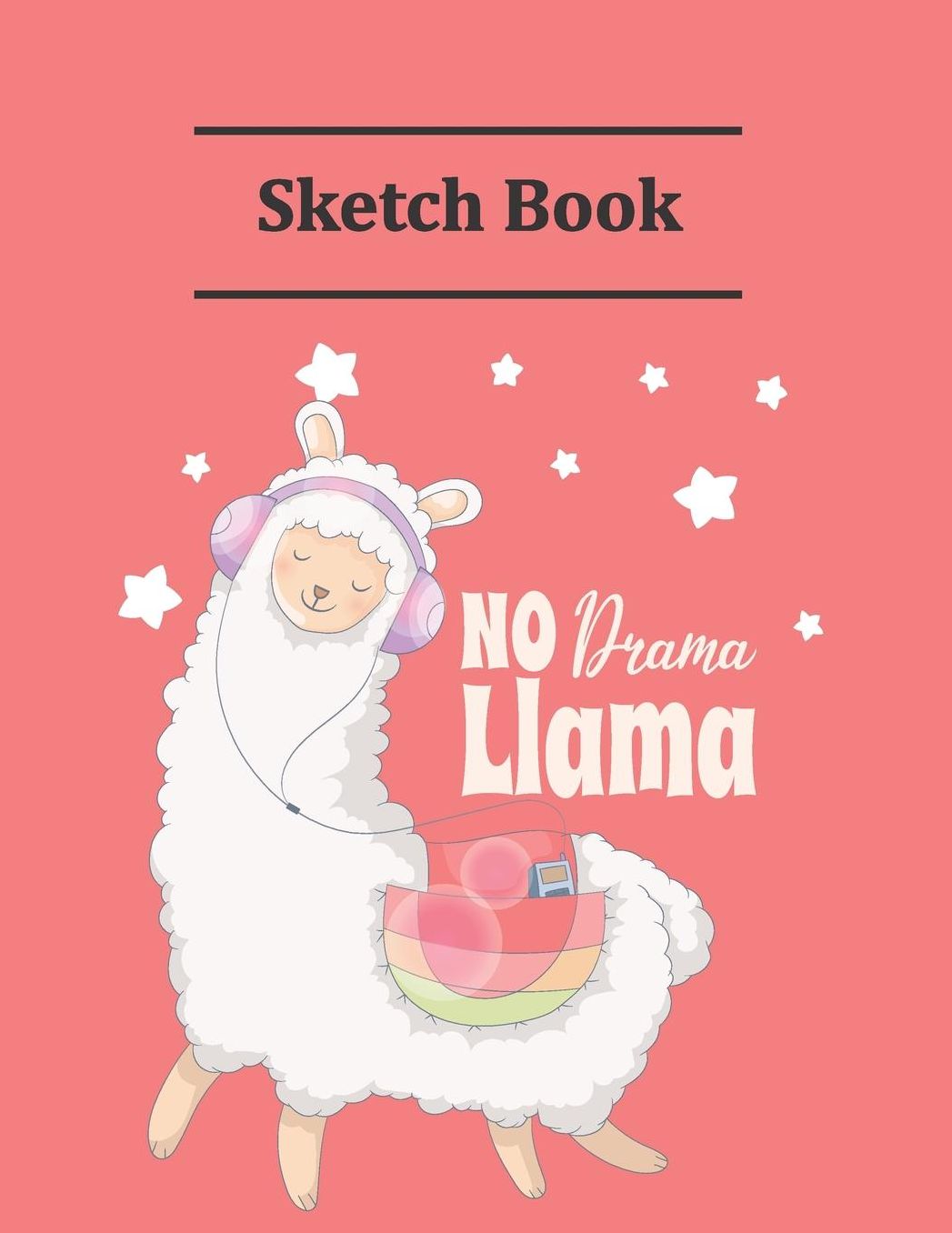 No Drama Llama Sketch Book: Pretty Llama Queen Sketchbook For Drawing Lovers