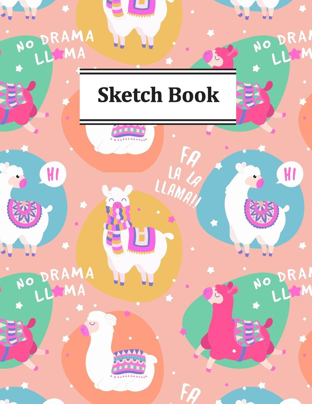 No Drama Llama Sketch Book: Pretty Llama Sketchbook For Drawing Lovers