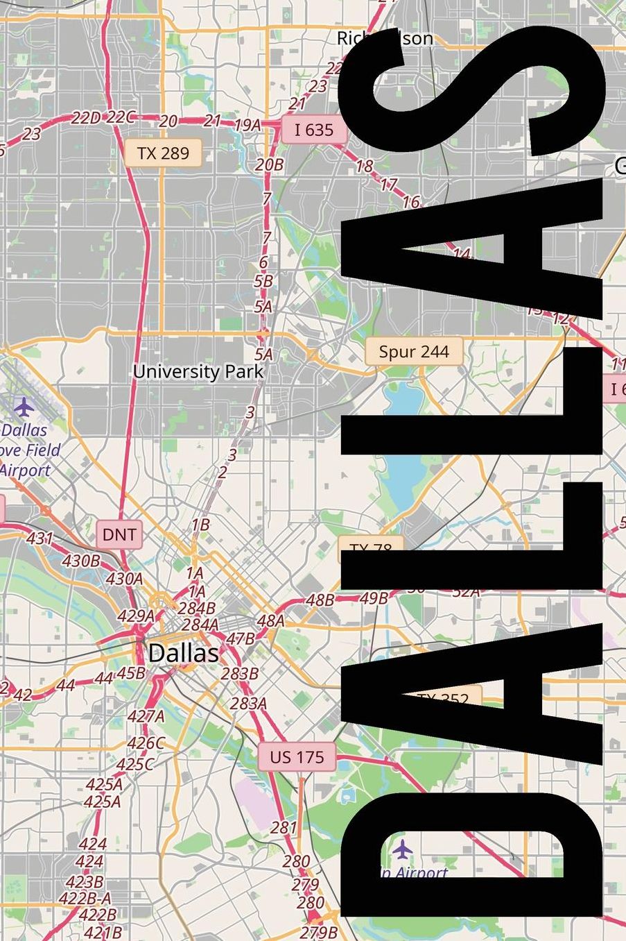 Dallas: 6x9 blank lined journal