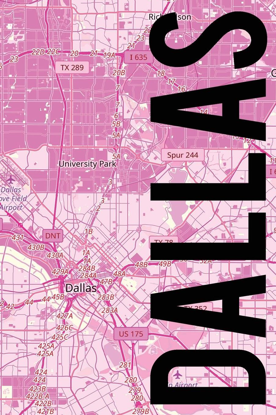 Dallas: 6x9 blank lined journal
