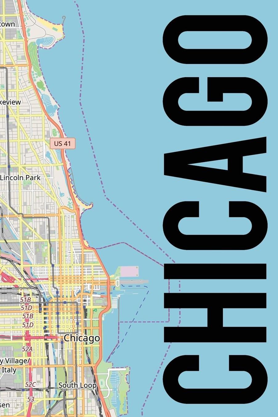 Chicago: 6x9 blank lined journal