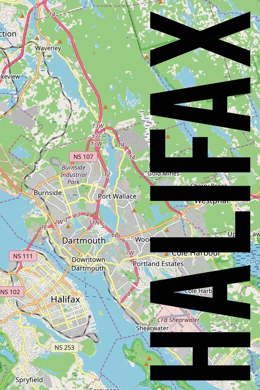 Halifax: 6x9 blank lined journal