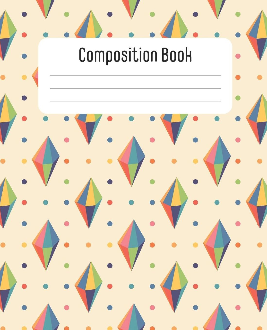 Composition Book: Gorgeous one-of-a-kind composition notebook: Composition book with 100 sheets/200 pages of wide ruled paper