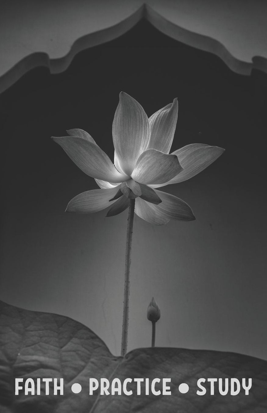 Faith, Practice, Study: Daimoku Tracker & Journal: Black/White