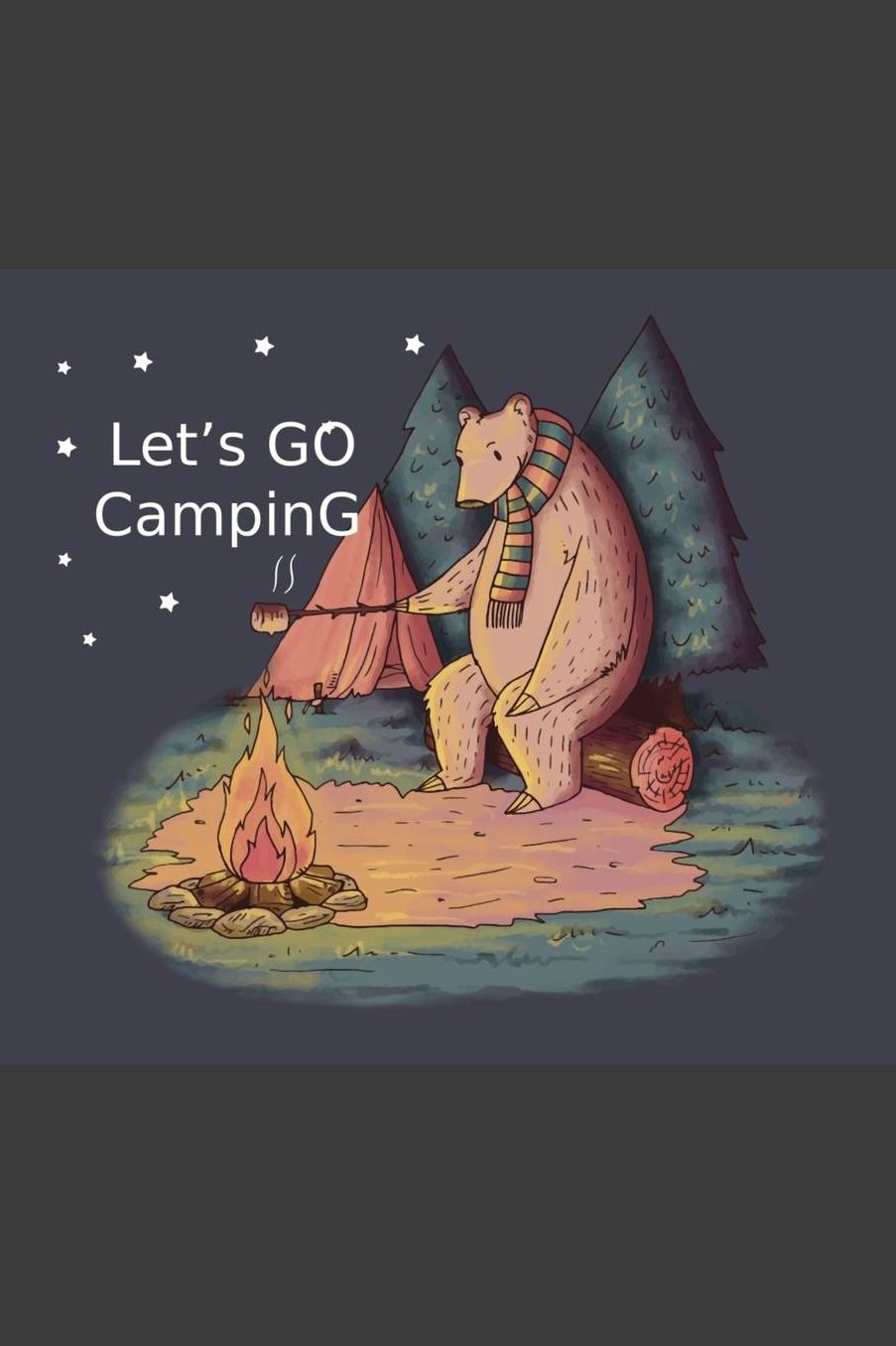 Let's go camping: Scout Journal, a journal to keep notes or keepsake memories at camp, sketches, scout camp gift for kids or adults