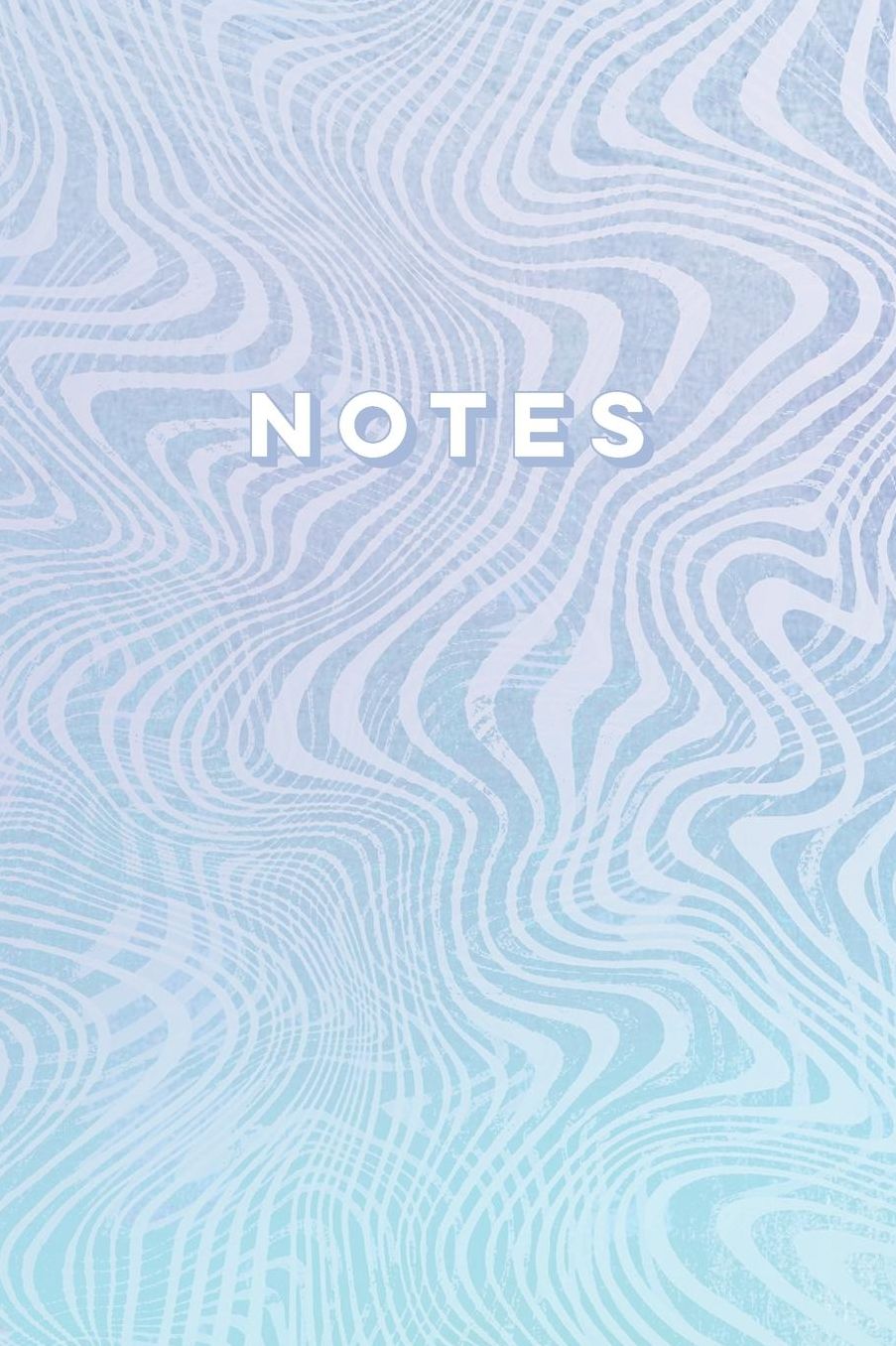 Notes: A Blank, Lined Journal Diary and Composition Notebook for Women, Men, Teens, Girls and Boys Wide Ruled Pretty, Hand-Painted Watercolor Ombre, Lavender Purple, Mint Green & Teal Aqua Blue Marble Soft Cover