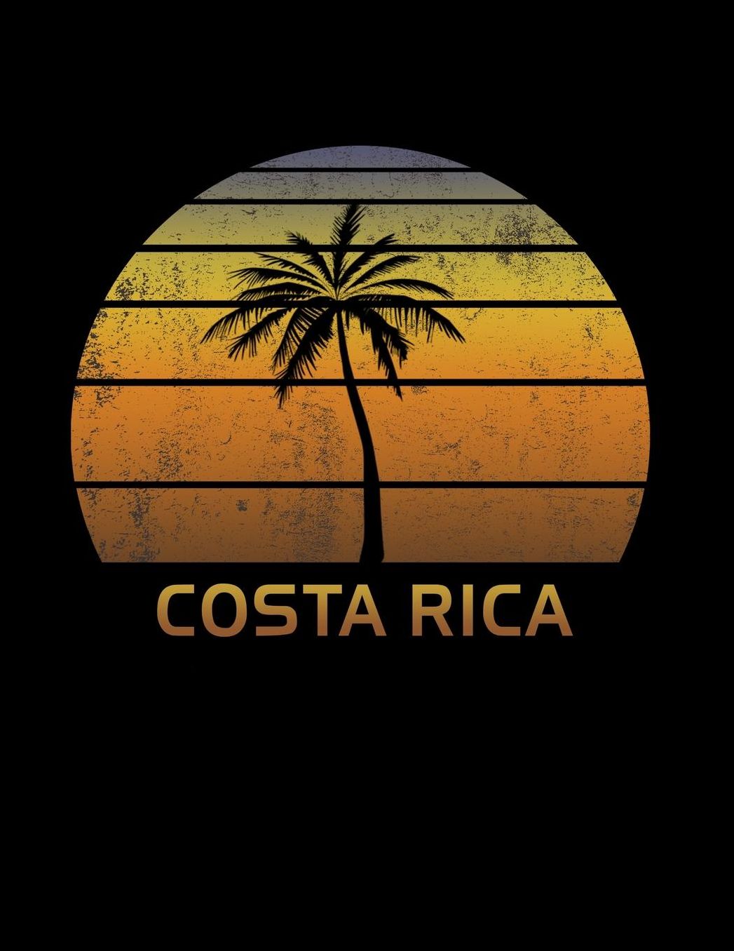 Costa Rica: Notebook Lined College Ruled Paper For Taking Notes. Stylish Journal Diary 8.5 x 11 Inch Soft Cover. For Home, Work Or School.