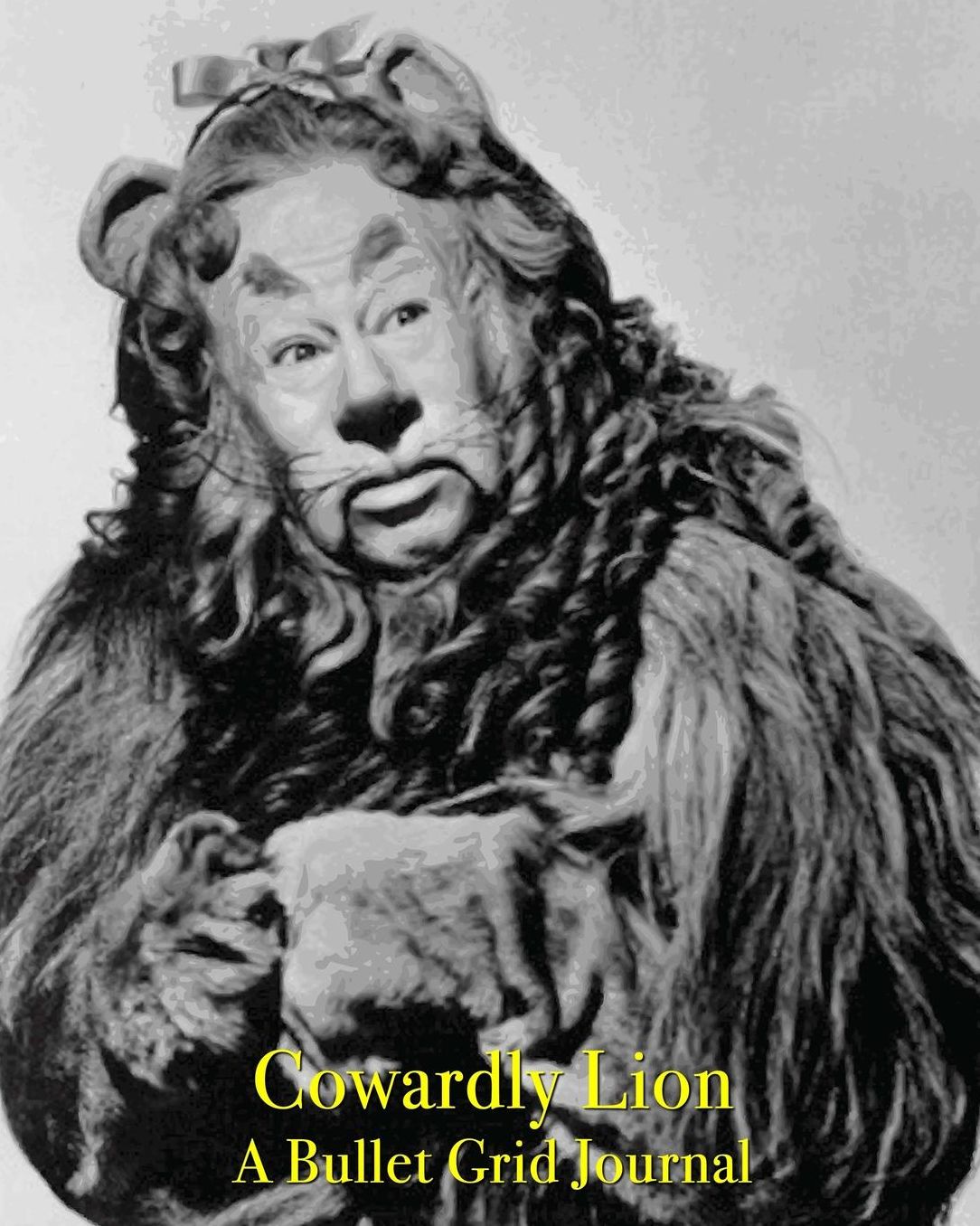 Cowardly Lion - A Bullet Grid Journal: 8X10 Dotted Bullet Grid Journal with 120 Blank Pages (Notebook)