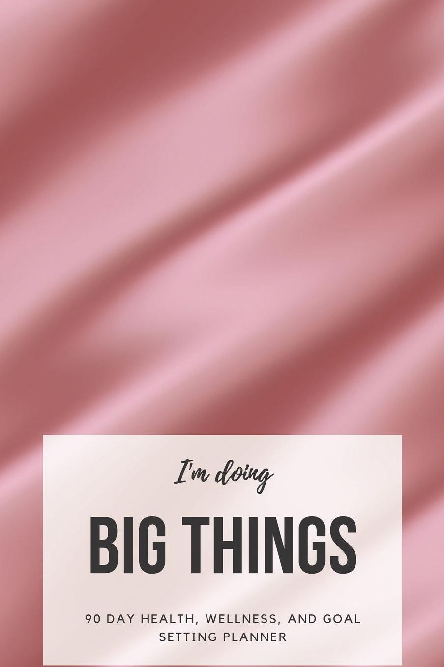 I'm Doing Big Things: 90 Day Health, Wellness, and Goal Setting Planner