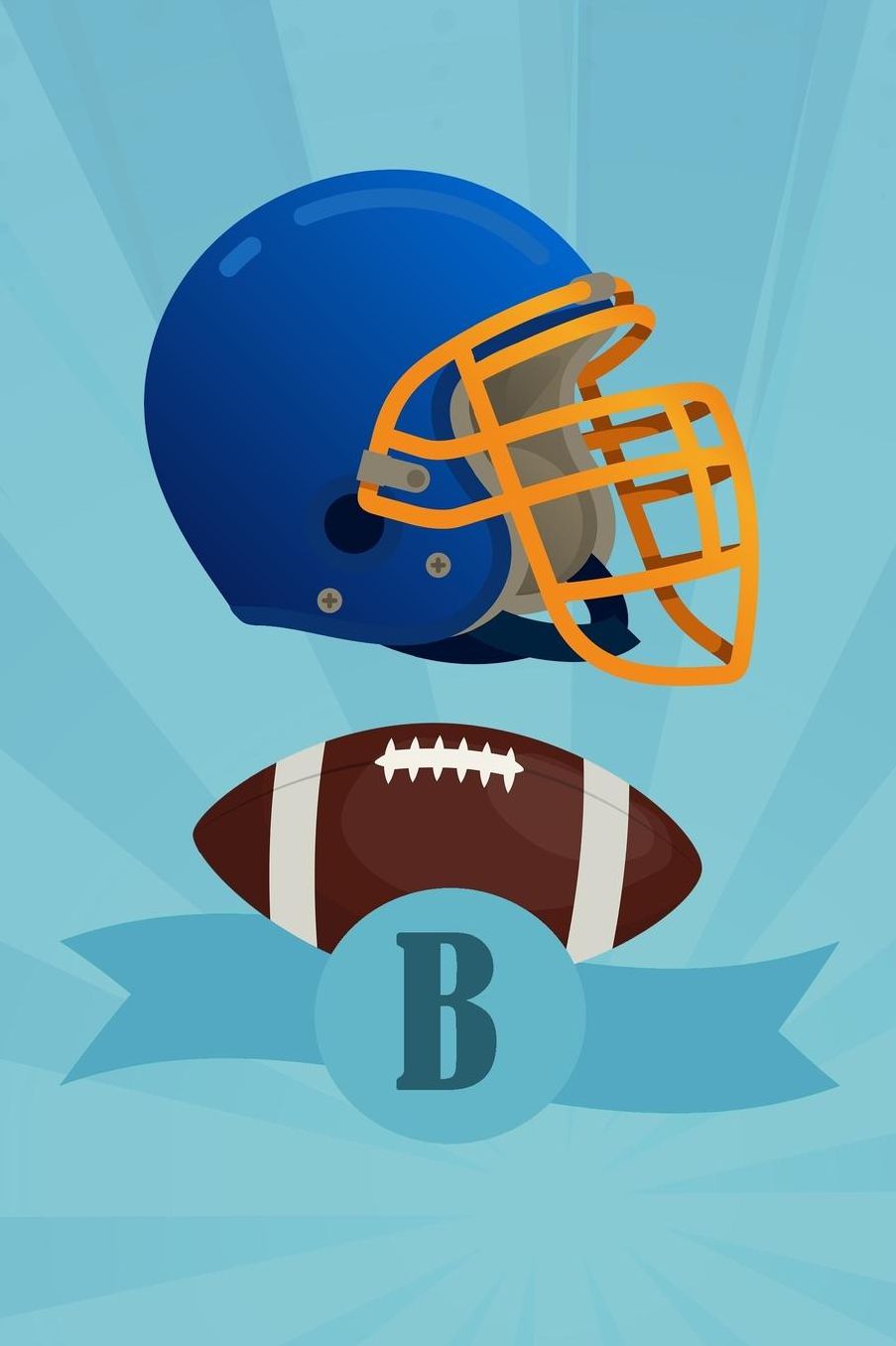 Thick Journal - Football Accessories for Boys Girls (119 Pages)
