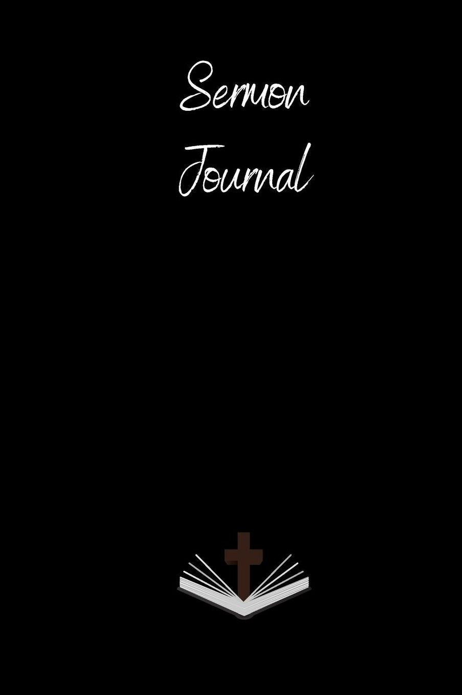 Sermon Journal: small Cool Sermon notes Journal to write in (6'' x 9'')
