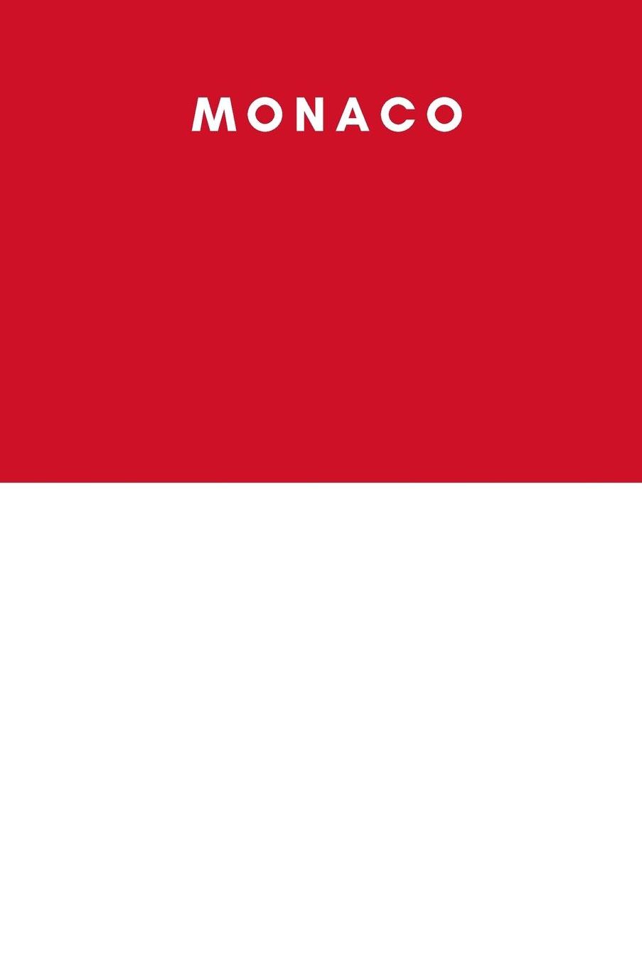 Monaco: Country Flag A5 Notebook to write in with 120 pages