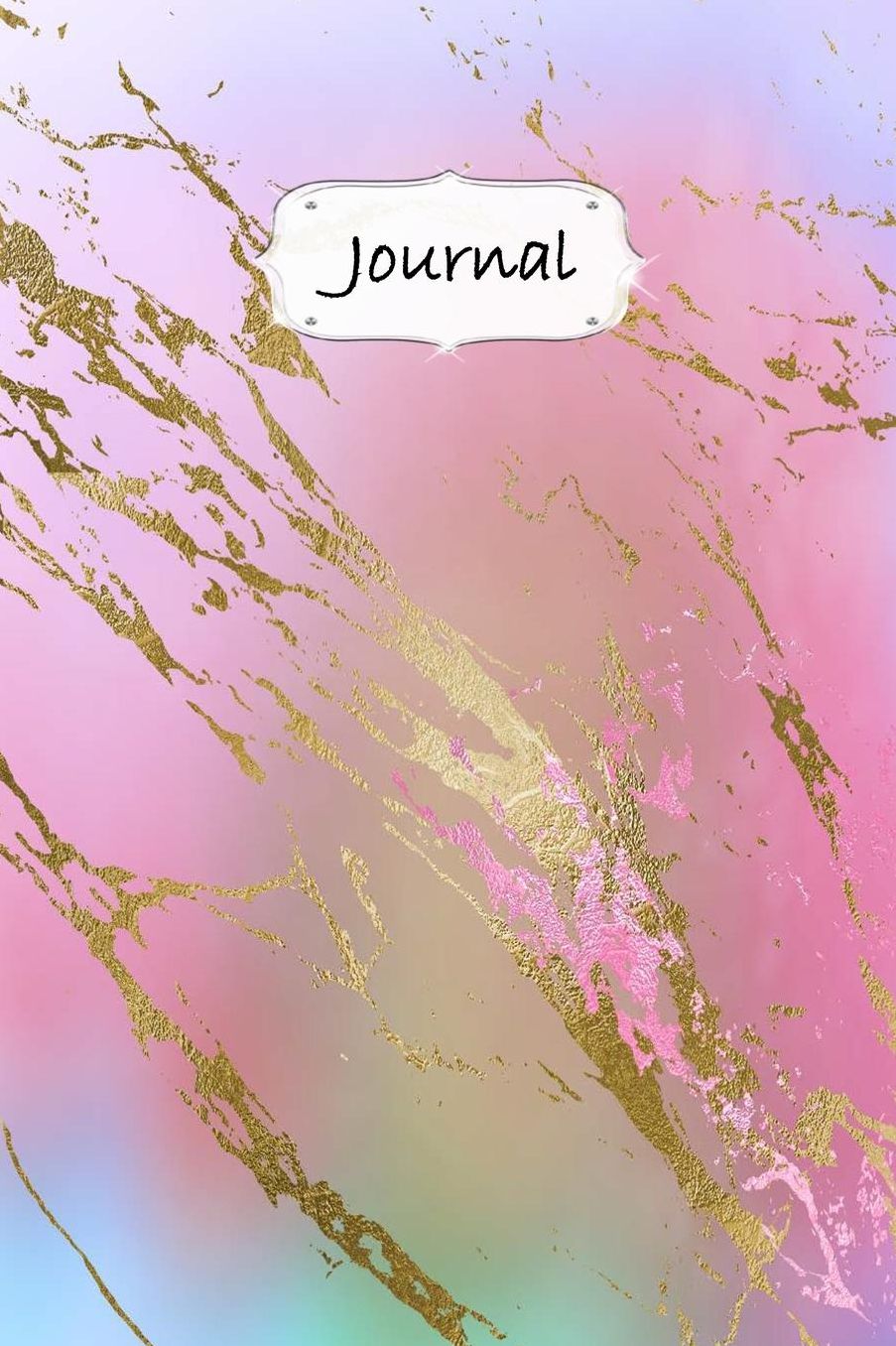 Journal: Pastel Dot Grid Softcover Notebook Minimalist Planner Pink Purple Gold #1