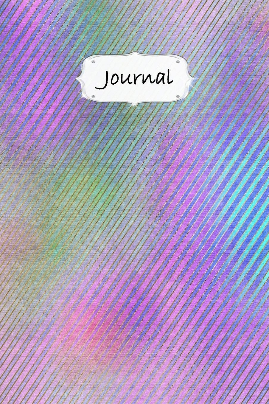 Journal: Pastel Dot Grid Softcover Notebook Minimalist Planner Purple Striped #5