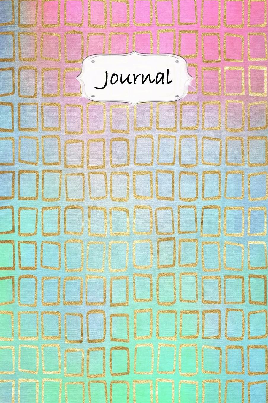 Journal: Pastel Dot Grid Softcover Notebook Minimalist Planner Green Pink