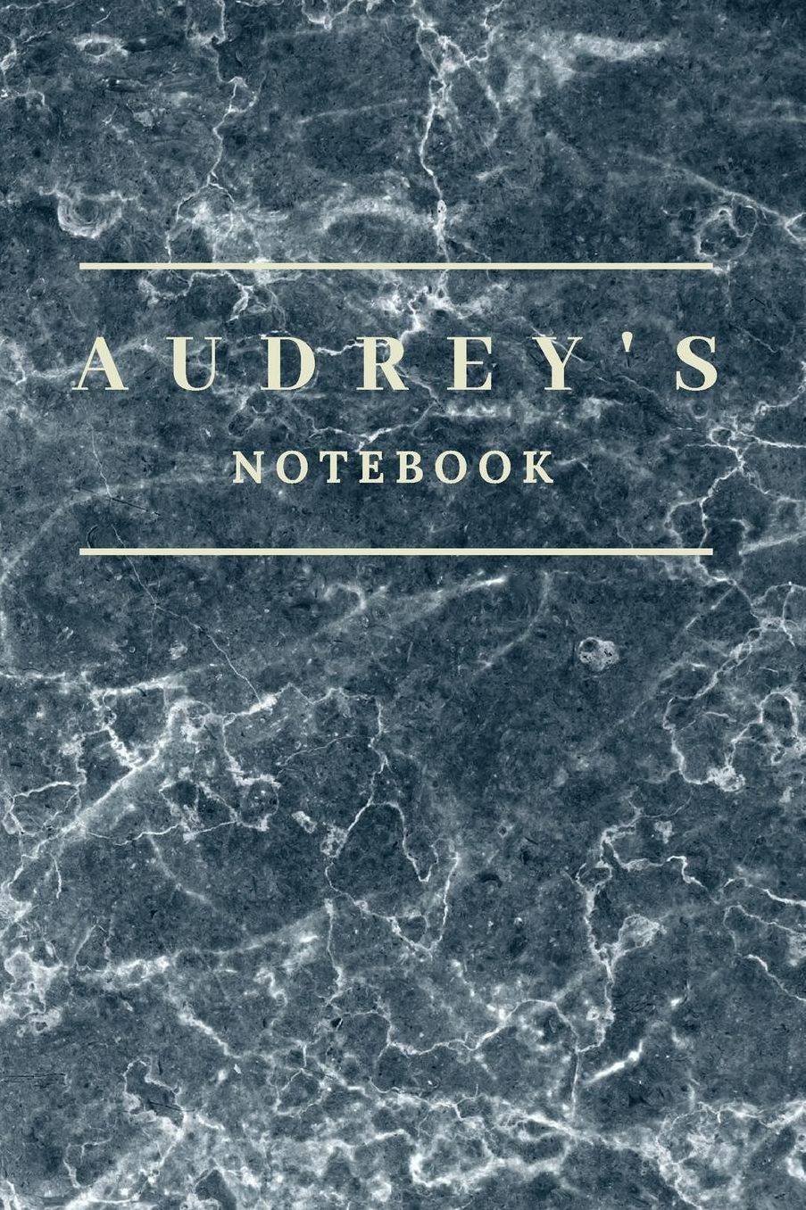 Audrey's Notebook: Personalised Custom notebook for Audrey: Beautiful marble effect notebook notepad jotter - makes a special personal gift and present for Audrey