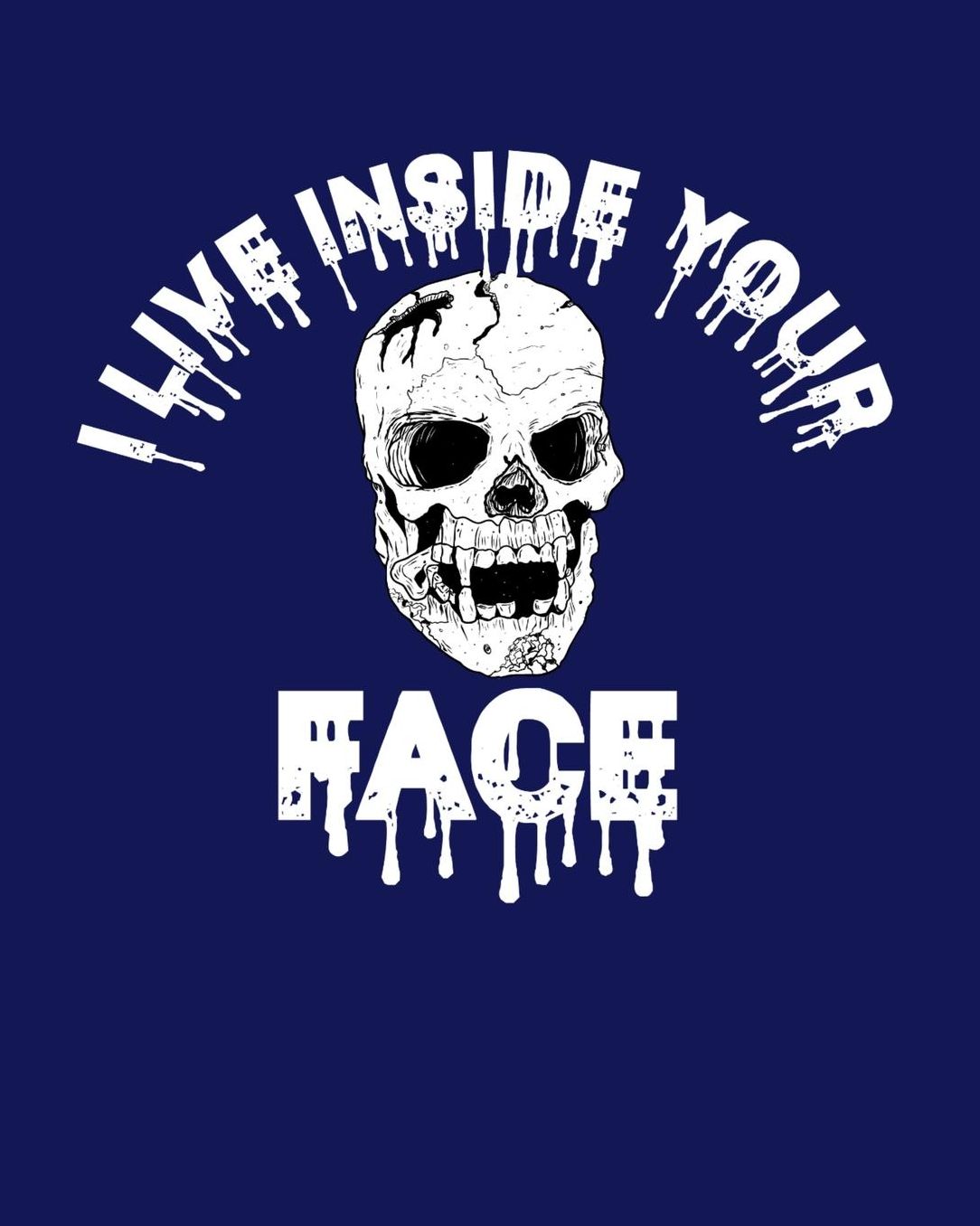 I Live Inside Your Face: Blank Recipe Notebook