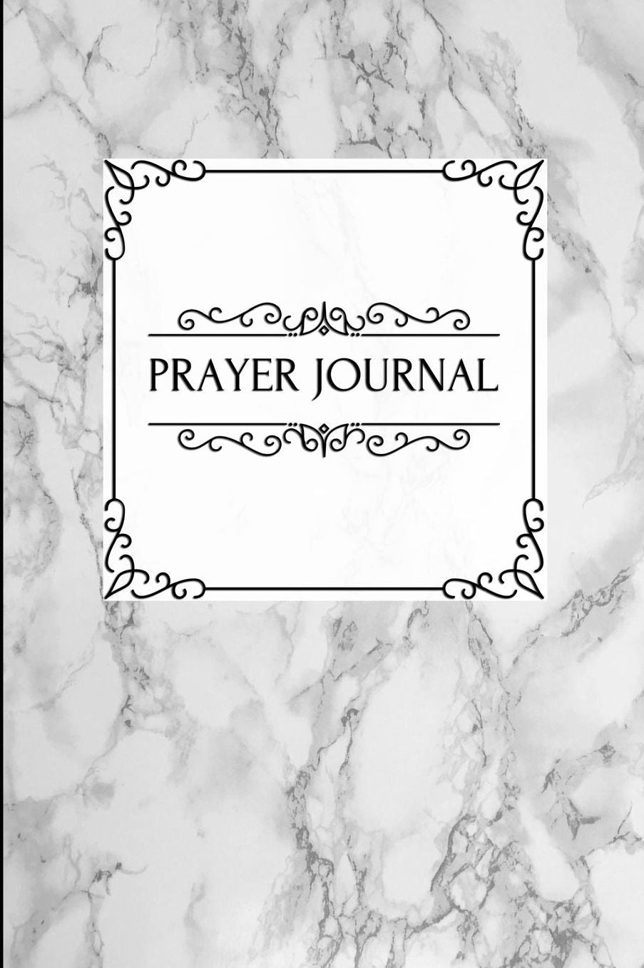 Prayer Journal: Marble Stone Black - A Daily Devotional Journal Notebook For Bible Reflection & Gratitude - [Classic]