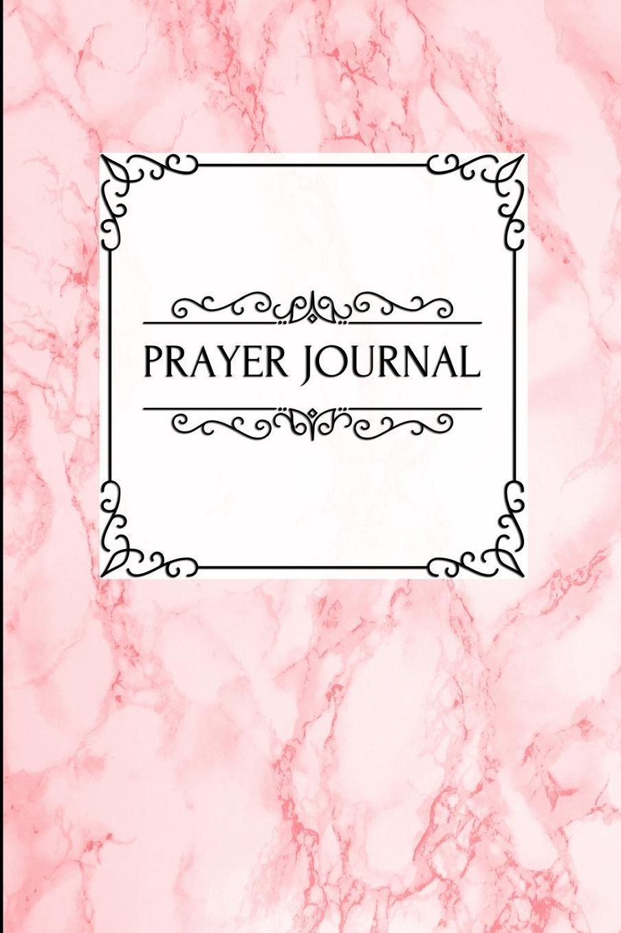 Prayer Journal: Marble Stone Red - A Daily Devotional Journal Notebook For Bible Reflection & Gratitude - [Classic]