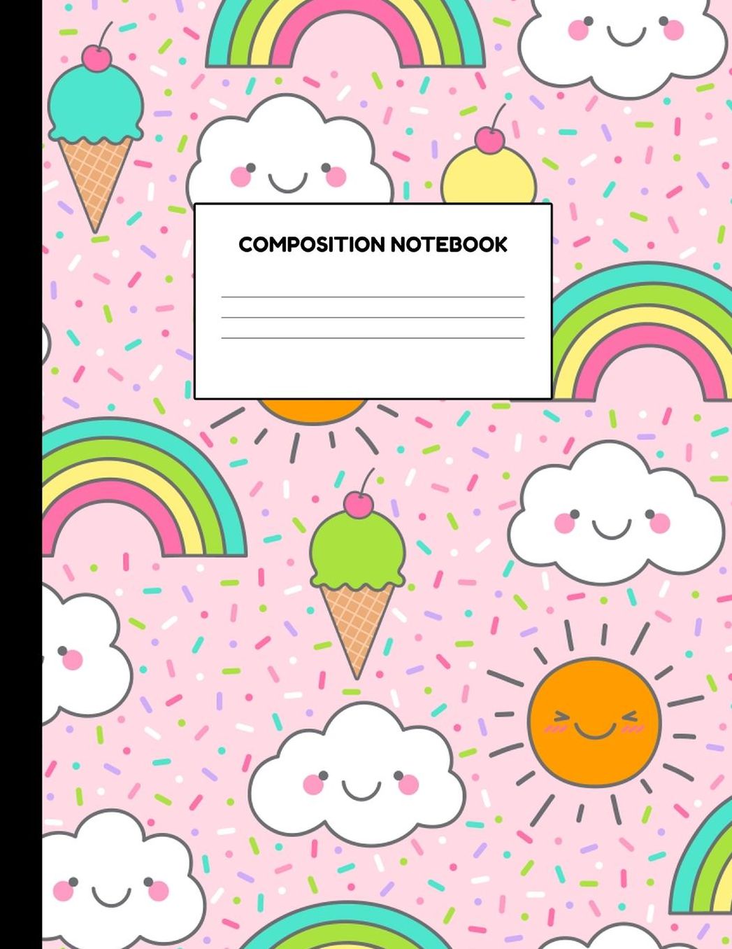 Composition Notebook: Wide Ruled Paper Notebook Journal - Blank Lined Workbook for Teens Kids Students Girls for Home School College for Writing Notes