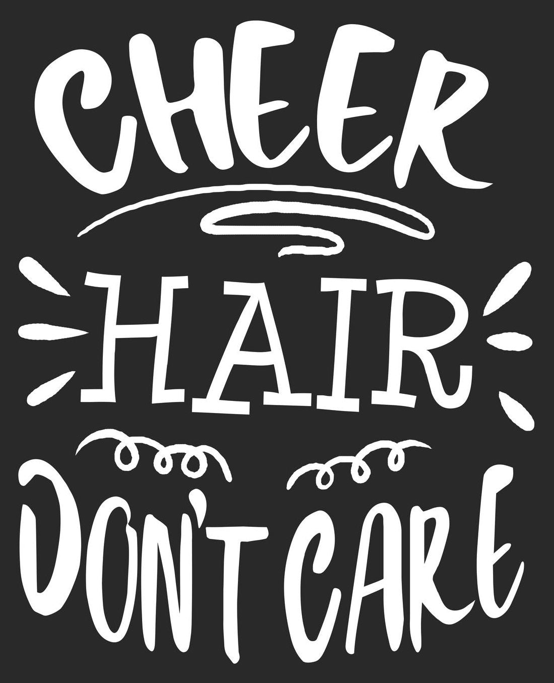 Cheer Hair Don't Care: Cheerleader Cheerleading Funny Captain Coach Composition Notebook 100 College Ruled Pages Journal Diary