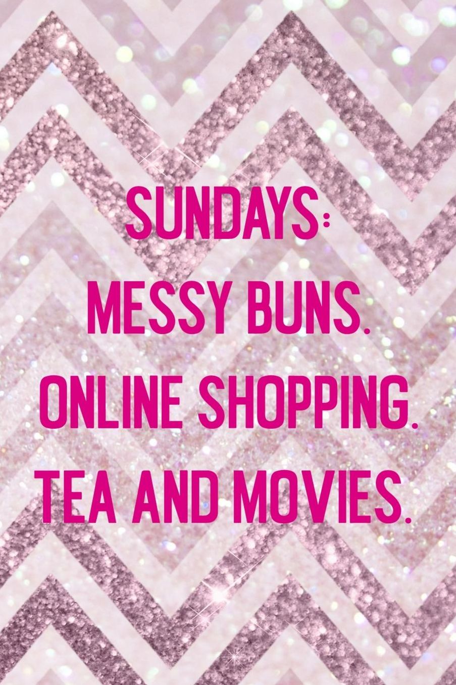 Sundays: Messy Buns. Online Shopping. Tea And Movies.: Blank Lined Notebook ( Shopping Online ) Pink Stripes