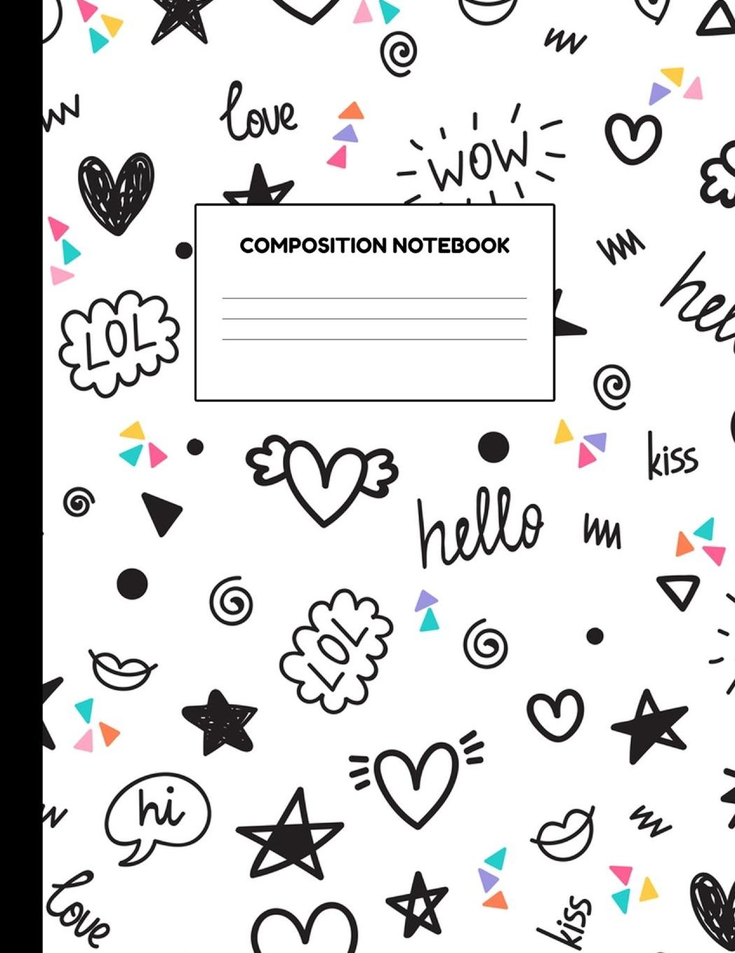 Composition Notebook: Wide Ruled Paper Notebook Journal - Blank Lined Workbook for Teens Kids Students Girls for Home School College for Writing Notes