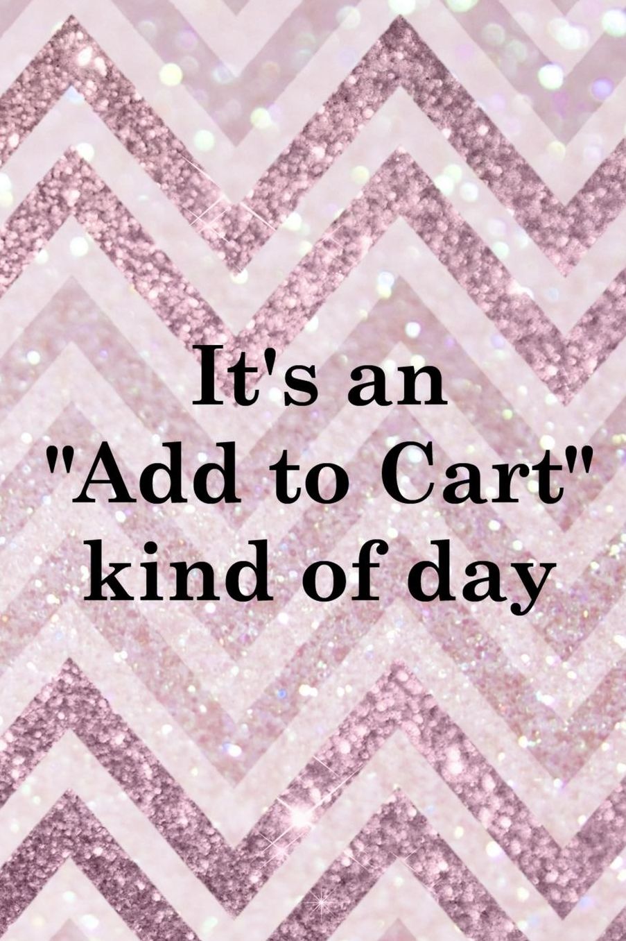 It's An Add To Cart Kind Of Day: Blank Lined Notebook ( Shopping Online ) Pink Stripes