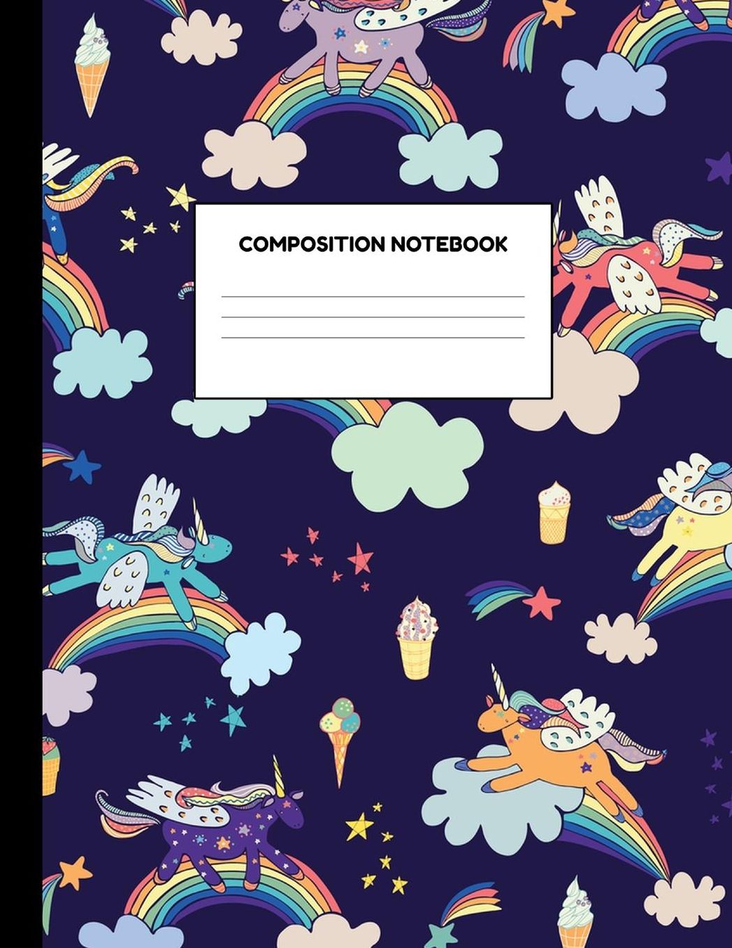 Composition Notebook: Wide Ruled Paper Notebook Journal - Blank Lined Workbook for Teens Kids Students Girls for Home School College for Writing Notes