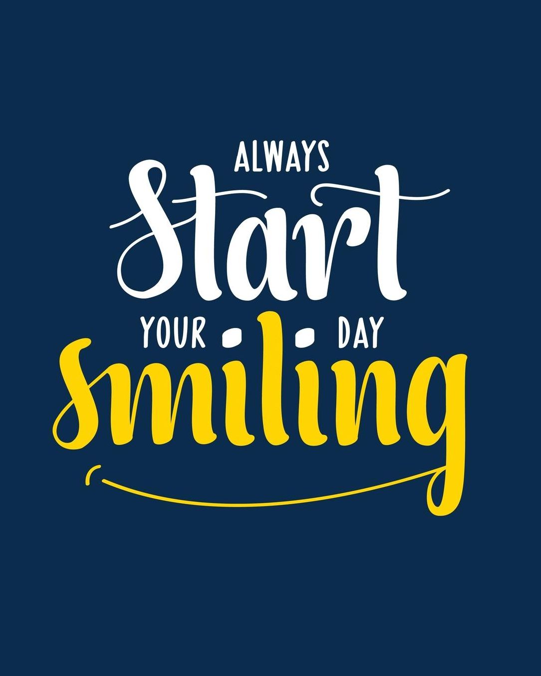 Always Start Your Day Smiling: Journal For Friends 8 x 10 In, 100 Pages