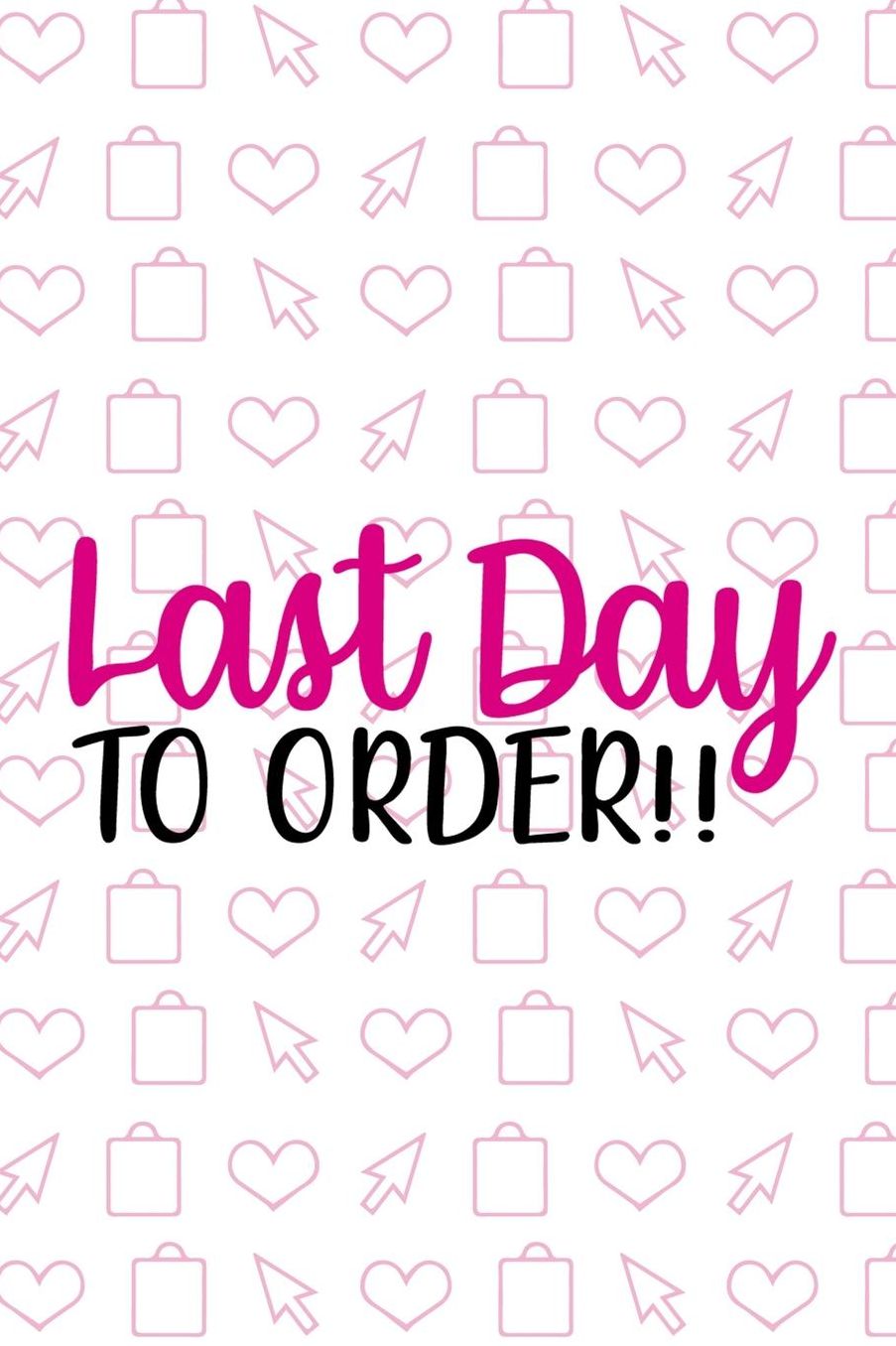 Last Day To Order!!: Blank Lined Notebook ( Shopping Online ) White