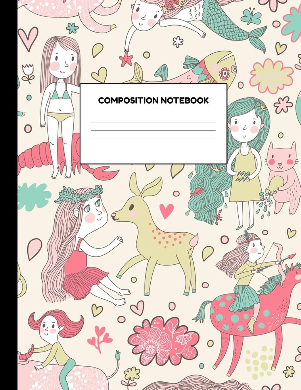 Composition Notebook: Wide Ruled Paper Notebook Journal - Blank Lined Workbook for Teens Kids Students Girls for Home School College for Writing Notes