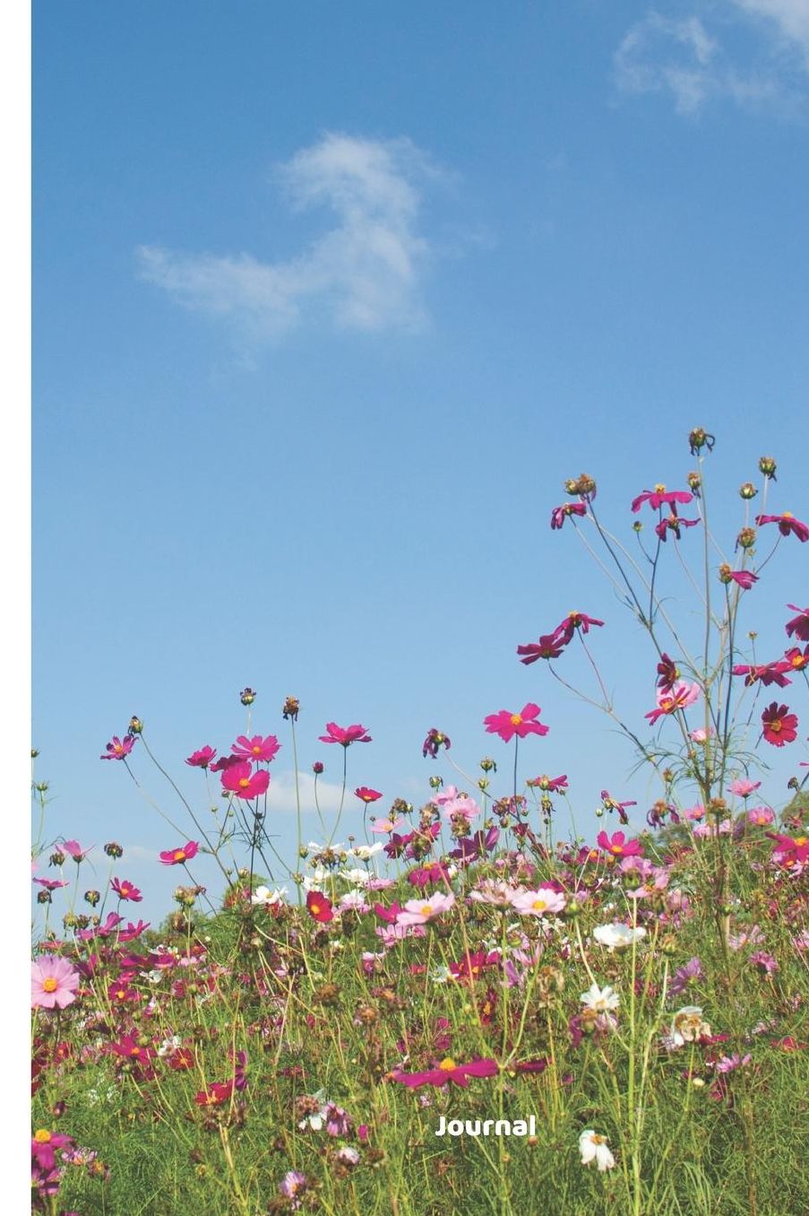 Journal: Pink & Fuchsia Wildflowers, 118 blank lined pages