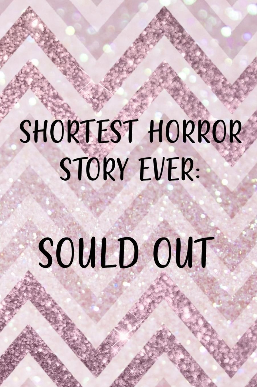 Shortest Horror Story Ever: Sould Out: Blank Lined Notebook ( Shopping Online ) Pink Stripes