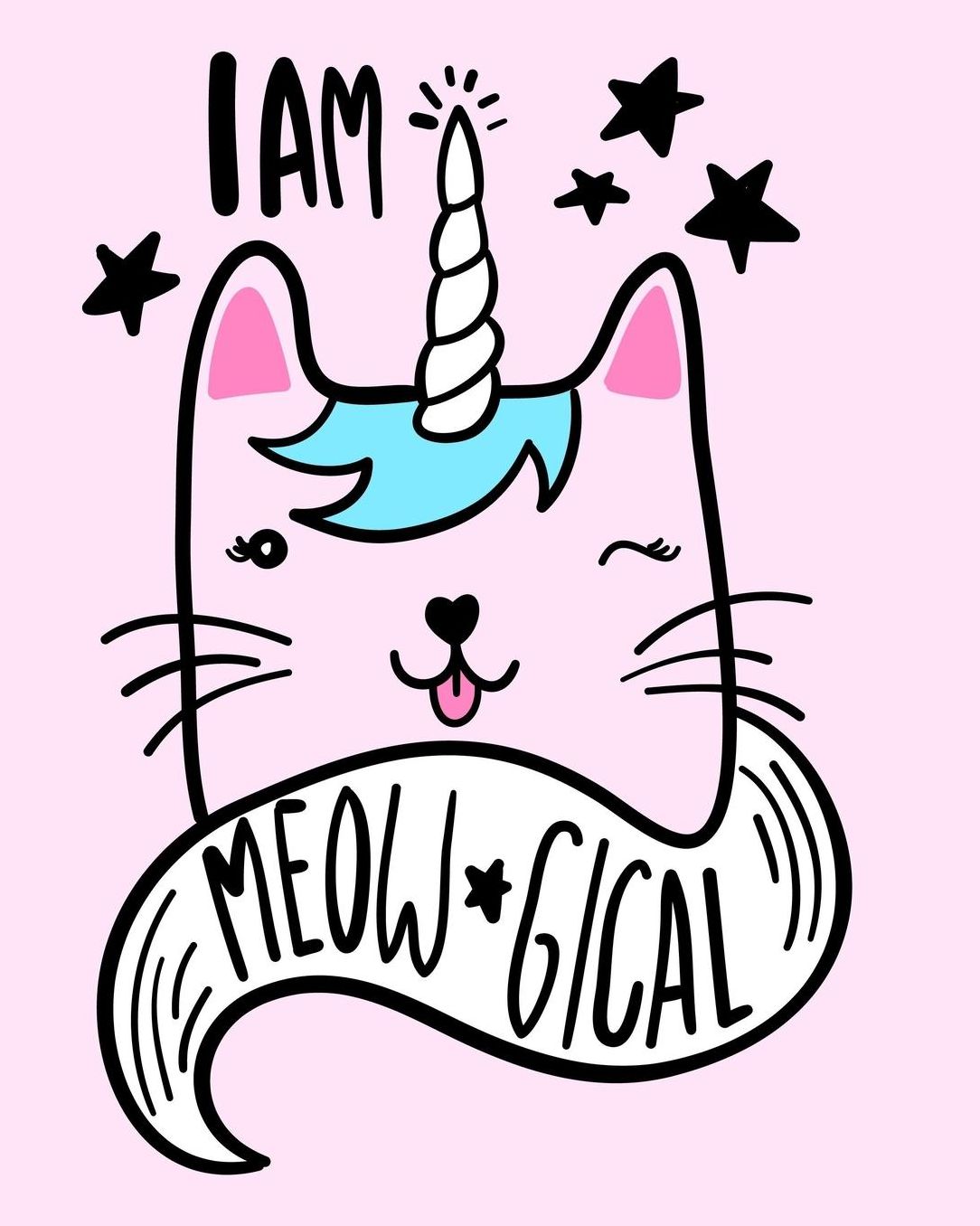 I Am Meowgical: Journal For Friends 8 x 10 Inches, 100 Pages