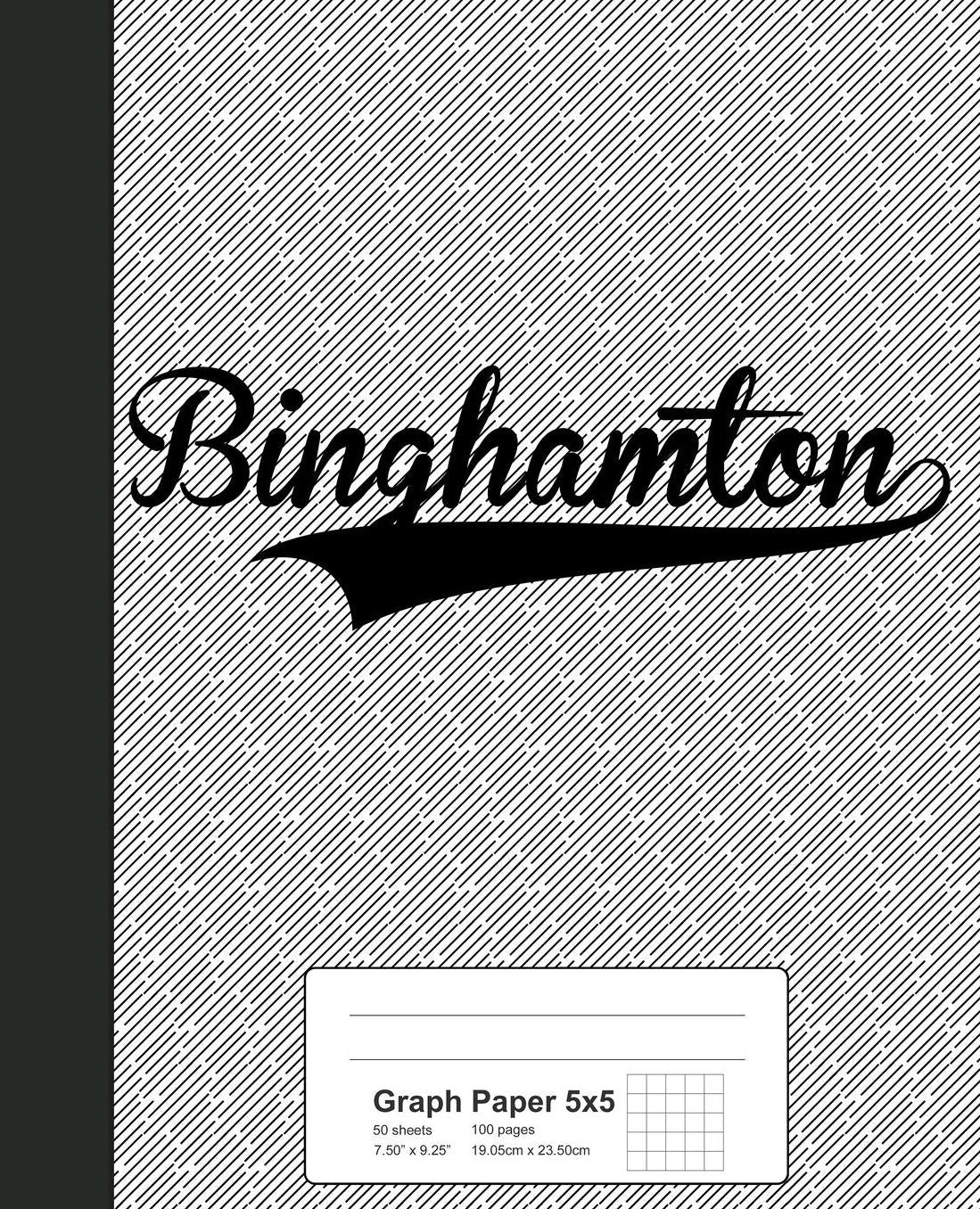 Graph Paper 5x5: BINGHAMTON Notebook