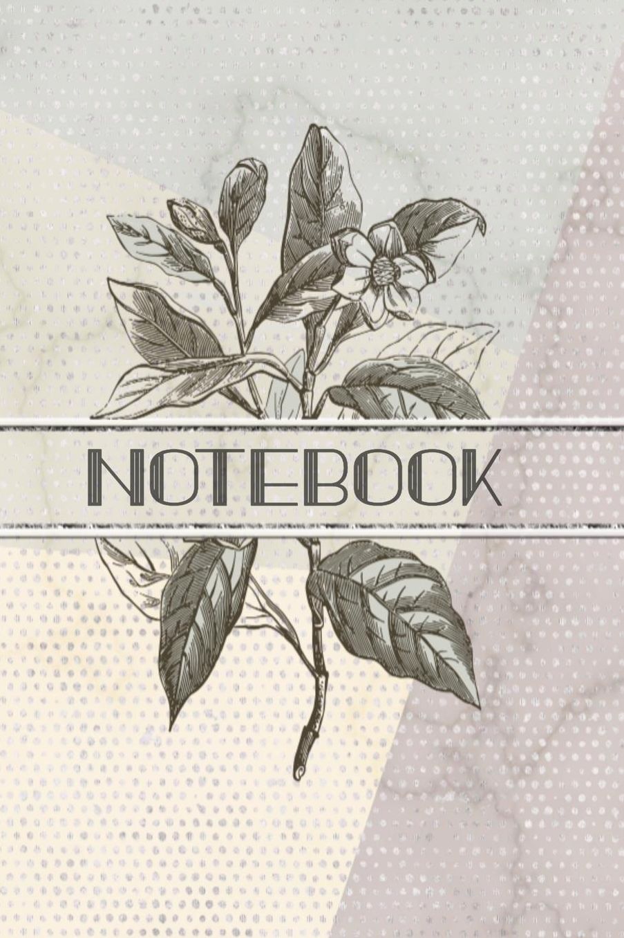 Notebook: Meetings Notebook for Social Workers with Custom Interior: Vintage Illustration, Faux Embossed Beads & Silver Flecks 6 x 9 inch - 121 Pages