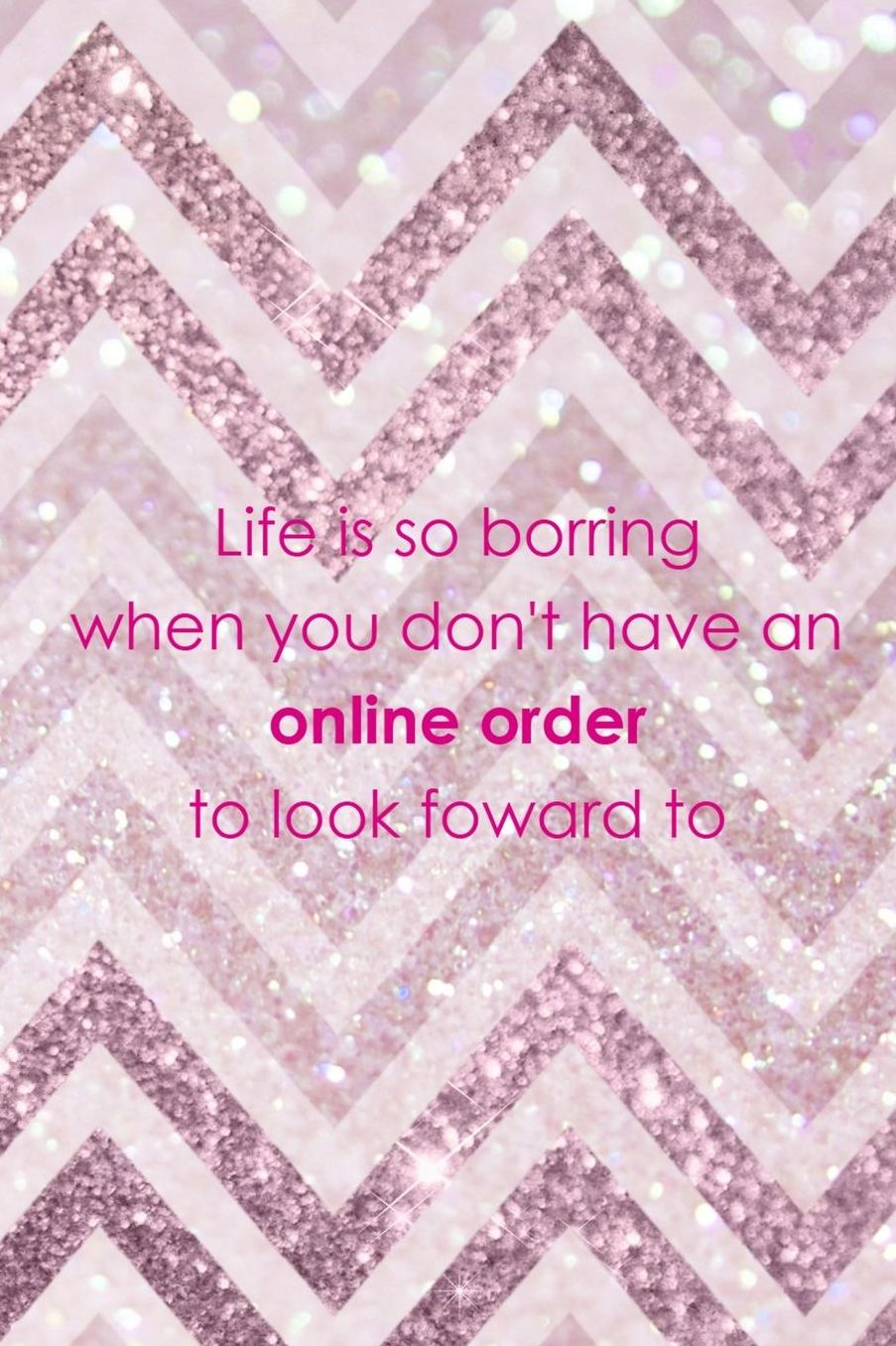 Life Is So Borring When You Don't Have An Online Order To Look Foward To: Blank Lined Notebook ( Shopping Online ) Pink Stripes