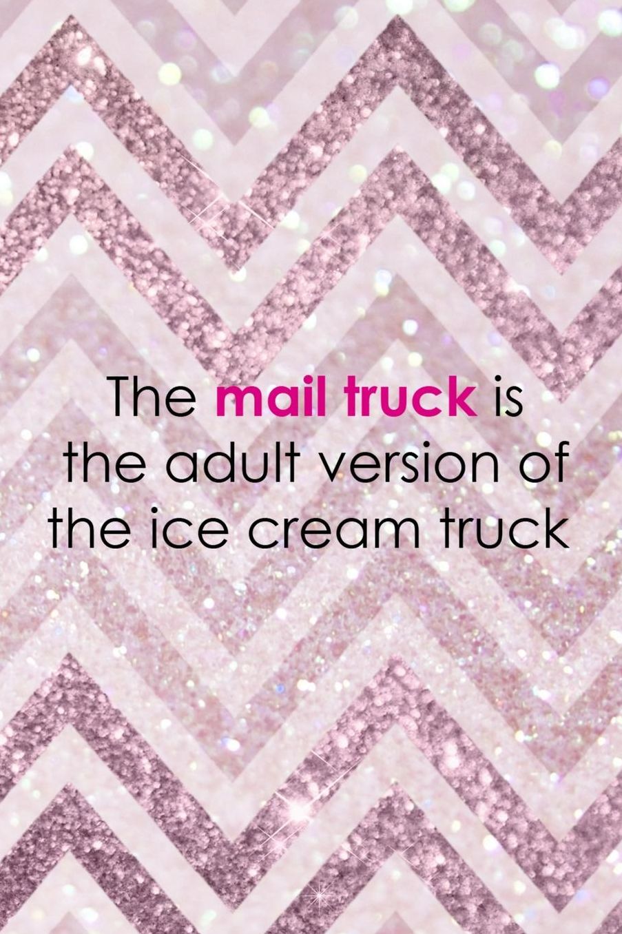 The Mail Truck Is The Adult Version Of The Ice Cream Truck: Blank Lined Notebook ( Shopping Online ) Pink Stripes
