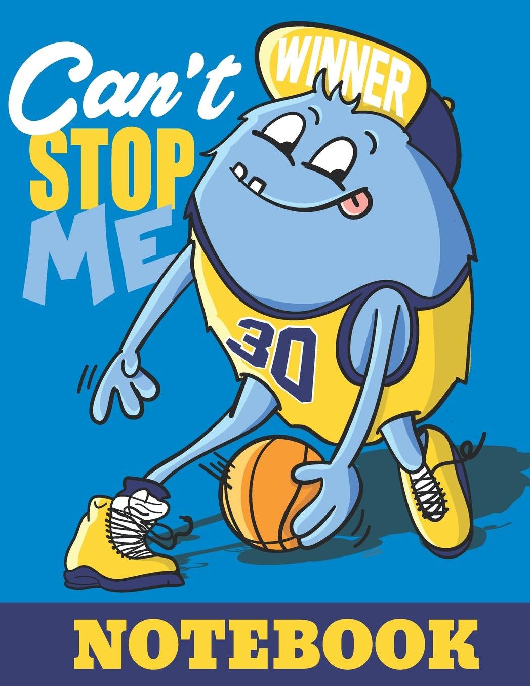 Funny Monster Basketball Player 8.5 x 11 Notebook: Blank lined Notebook/Journal for the Basketball lover in you