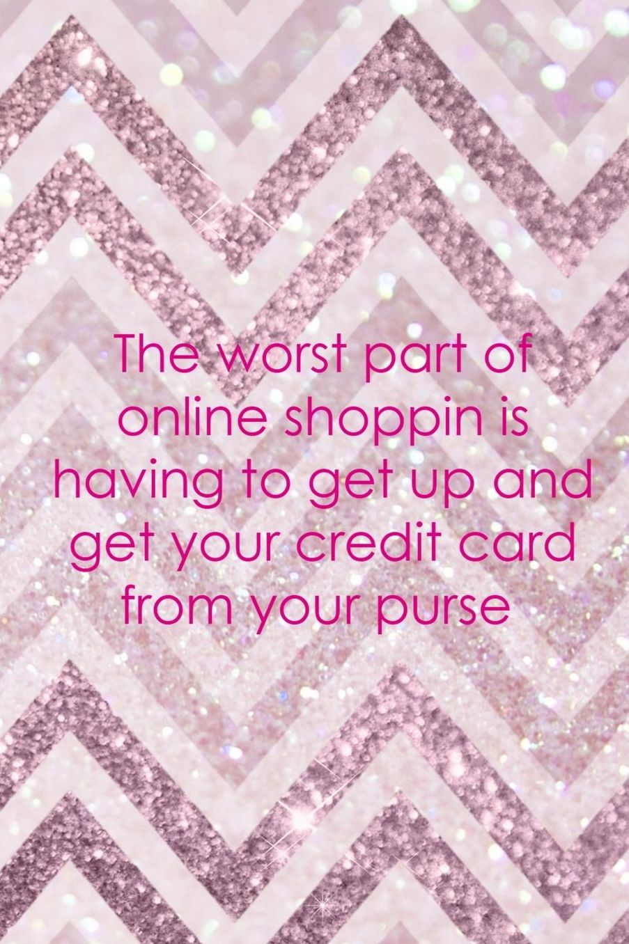 The Worst Part Of Online Shoppin Is Having To Get Up And Get Your Credit Card From Your Purse: Blank Lined Notebook ( Shopping Online ) Pink Stripes