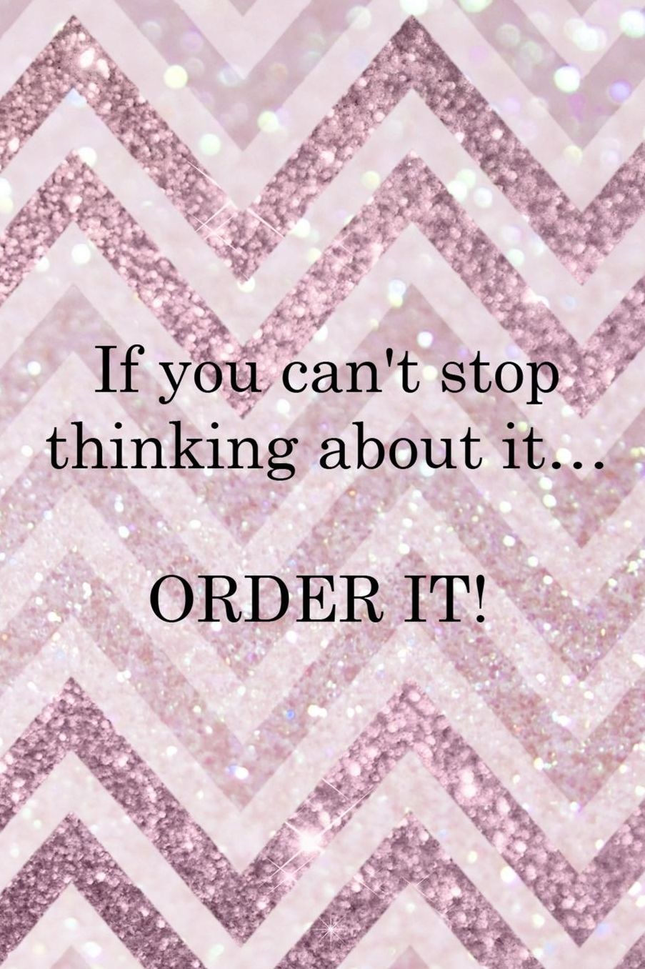 If You Can't Stop Thinking About It� Order It!: Blank Lined Notebook ( Shopping Online ) Pink Stripes