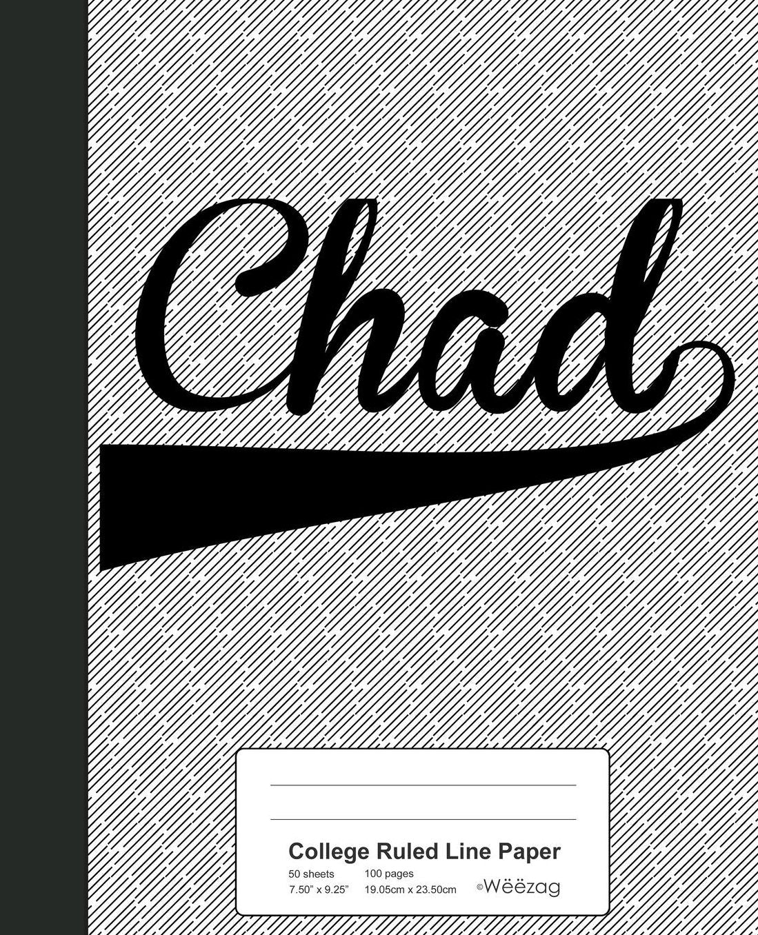College Ruled Line Paper: CHAD Notebook
