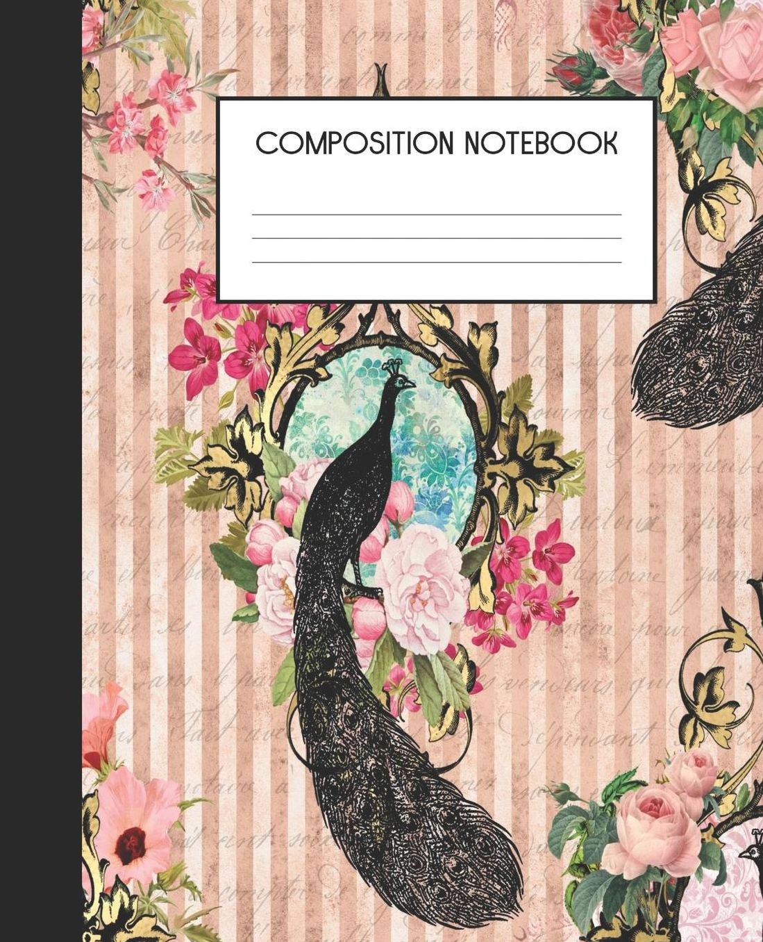 Composition Notebook: Wide Ruled Notebook Green Gothic Lined Journal 100 Pages 7.5 x 9.25 School Subject Book Notes Student Gift Kids Teenager Adult Teacher